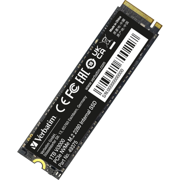Verbatim Vi3000 PCle SSD 2T M.2 NVMe PCI Express 3.0 - SSD Δίσκοι