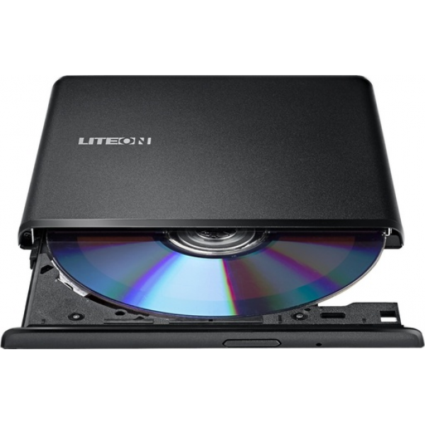 LiteOn ES1 Εξωτερικός Οδηγός Εγγραφής/Ανάγνωσης DVD/CD για Desktop / Laptop Μαύρο - Οπτικά μέσα - Recorders