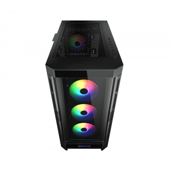 CC-COUGAR Case DUOFACE PRO RGB Tempered Glass Middle ATX Black (4x120mm ARGB fans preinstalled) | Κουτιά Υπολογιστών | PC & Αναβάθμιση |