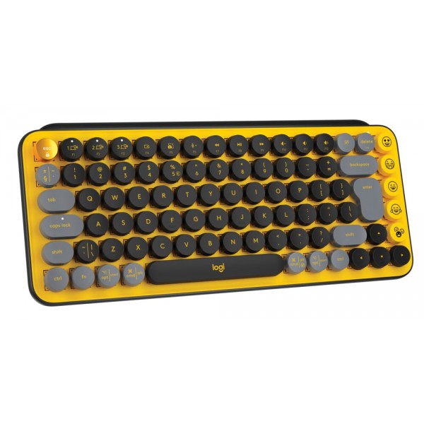 Keyboard W/S Logitech POP Emoji YEL US - Logitech