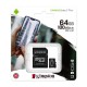 KINGSTON Memory Card MicroSD Canvas Select Plus SDCS2/64GB, Class 10, SD Adapter