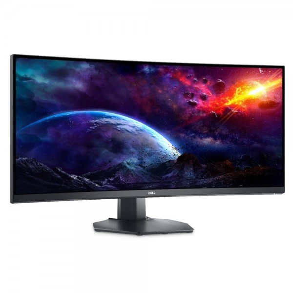 DELL Monitor S3422DWG 34'' Curved WQHD VA GAMING 144Hz, HDMI, DisplayPort, Height Adjustment, 3YearsW