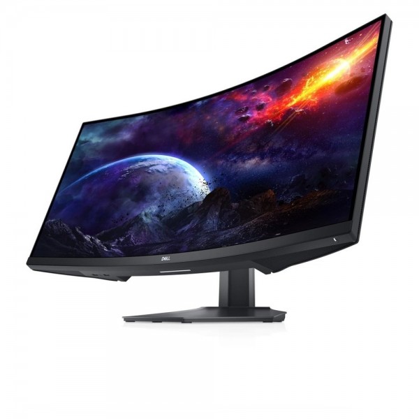 DELL Monitor S3422DWG 34'' Curved WQHD VA GAMING 144Hz, HDMI, DisplayPort, Height Adjustment, 3YearsW