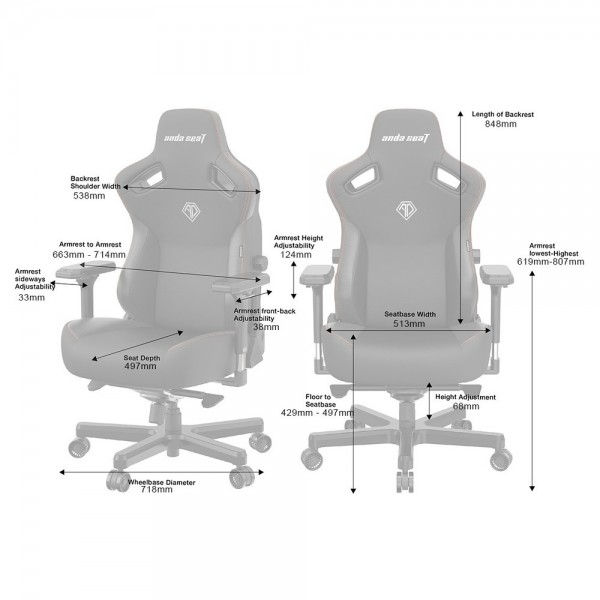 ANDA SEAT Gaming Chair KAISER-3 Large Green | sup-ob | XML |