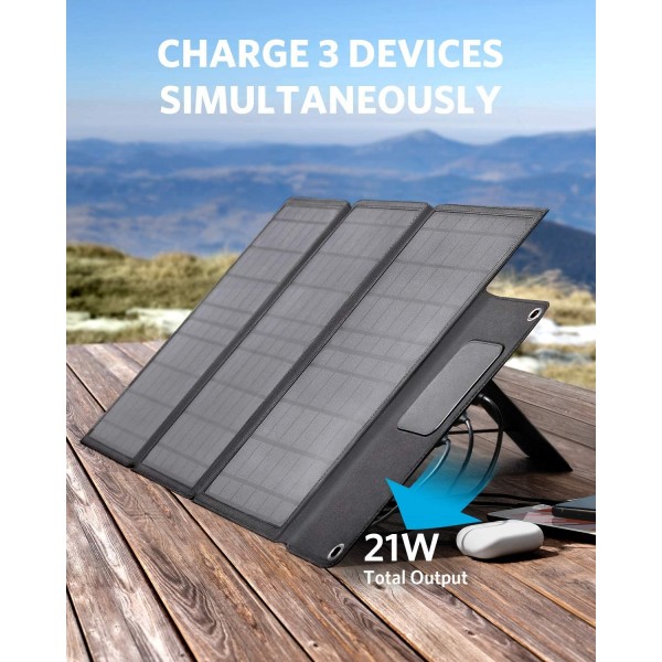ANKER Solar Charger Monocrystalline Panel 24W 3-Port USB | sup-ob | XML |