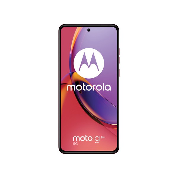 MOTOROLA Smartphone G84, 6.5'' FHD+ pOLED display/Qualcomm Snapdragon 695/12GB/256GB/Android 13/Viva Magenta (Vegan Leather) - XML