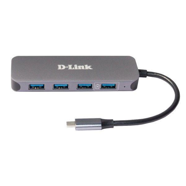D-LINK USB-C to 4-Port USB 3.0 PowDel - Networking Adapters