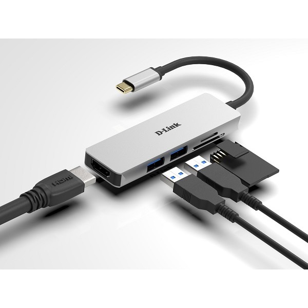 Dlink 5in1 USBC HDMI/CardRead DUB-M530 - DLINK