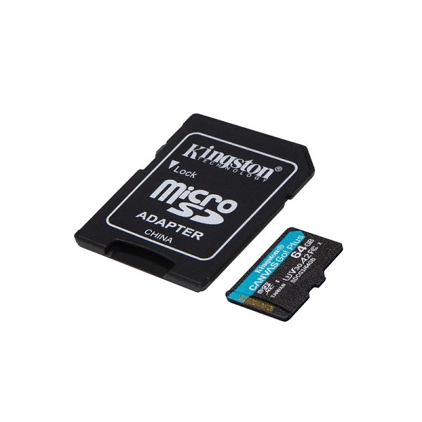 KINGSTON Memory Card MicroSD Canvas Go! Plus SDCG3/64GB, Class 10, SD Adapter - Σύγκριση Προϊόντων