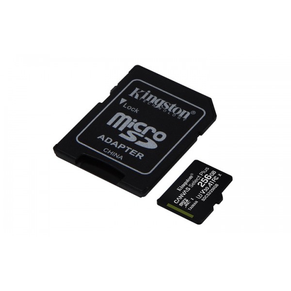 KINGSTON Memory Card MicroSD Canvas Select Plus SDCS2/256GB, Class 10, SD Adapter - Σύγκριση Προϊόντων