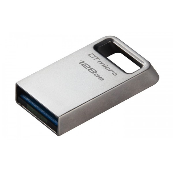 KINGSTON USB Stick Data Traveler Micro DTMC3G2/128GB, USB 3.2 Silver - KINGSTON