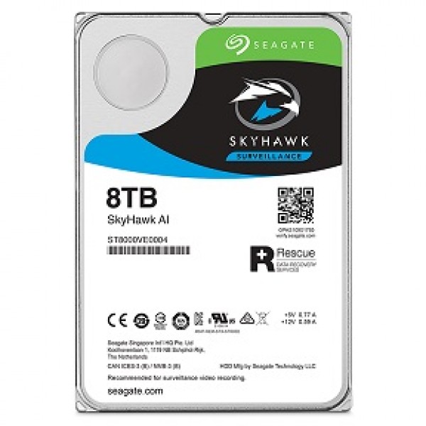 SEAGATE SkyHawk AI 8TB ST8000VE001, SATA III, 3.5'' - Νέα & Ref PC