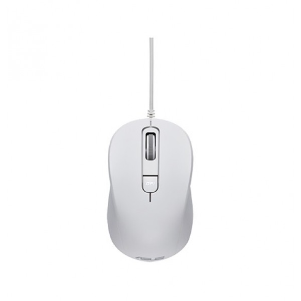 ASUS MOUSE OPTICAL MU101C Wired Blue Ray Mouse White - sup-ob