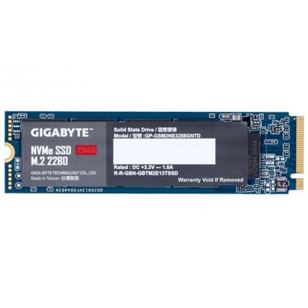 GIGABYTE SSD NVMe M.2 256GB PCIe - Σύγκριση Προϊόντων