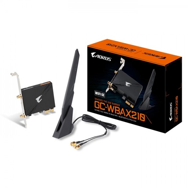 GIGABYTE Wireless PCIe WIFI 6 GC-WBAX210 ,2400Mbps - Gigabyte