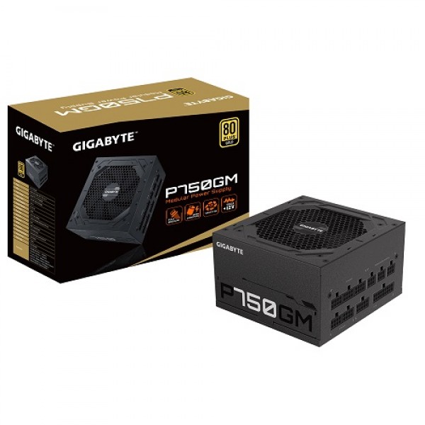 GIGABYTE Power Supply 750W  Fully Modular <B>80+Plus GOLD</B> - Gigabyte
