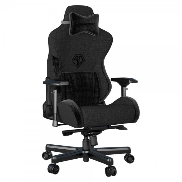 ANDA SEAT Gaming Chair T-PRO II Black FABRIC with Alcantara Stripes - Anda Seat