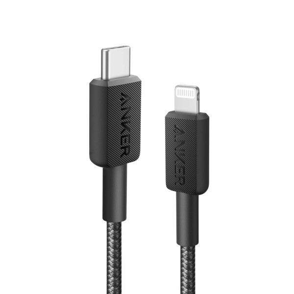 ANKER 322 USB-C to Lightning Cable 480Mbps 1.8m Black - sup-ob