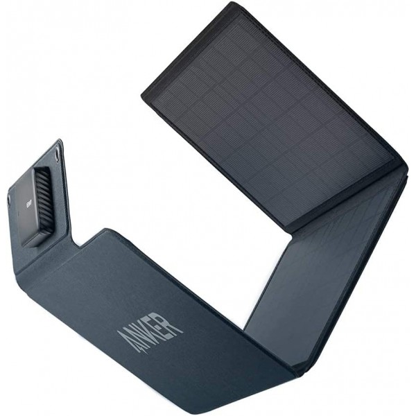 ANKER Solar Charger Monocrystalline Panel 24W 3-Port USB - ANKER