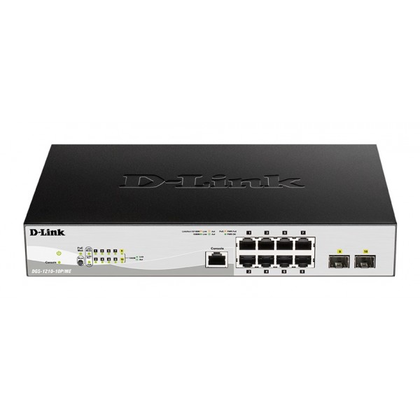 D-LINK Switch DGS-1210-10P/ME 8-Port  Managed - Switches