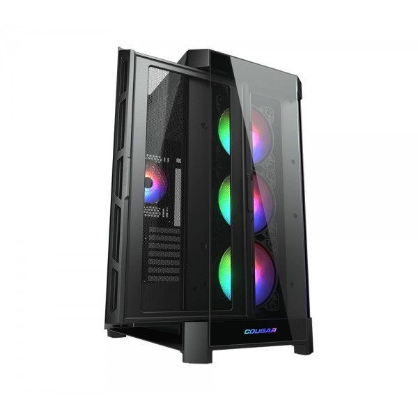 CC-COUGAR Case DUOFACE PRO RGB Tempered Glass Middle ATX Black (4x120mm ARGB fans preinstalled) | Κουτιά Υπολογιστών | PC & Αναβάθμιση |