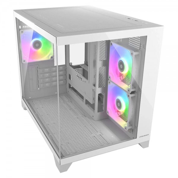 CC-COUGAR Case FV150 Mini RGB, Micro ATX White - Κουτιά Υπολογιστών