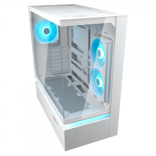 CC-COUGAR Case CFV235 Tempered Glass Middle ATX White (1x240mm , 1x 120mm ARGB fans preinstalled) | Κουτιά Υπολογιστών | PC & Αναβάθμιση |