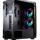 CC-COUGAR Case MX410 Mesh-G RGB Tempered Glass Middle ATX Black (4x120mm RGB fans preinstalled)