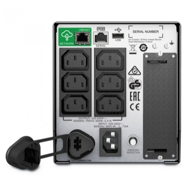 APC Smart UPS SMT750I LCD 750VA Line Interactive - Προστασία Ρεύματος (UPS/ Πολύμπριζα)