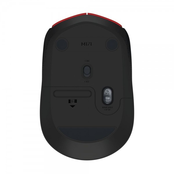 MOUSE WIRELESS LOGITECH M171 RED