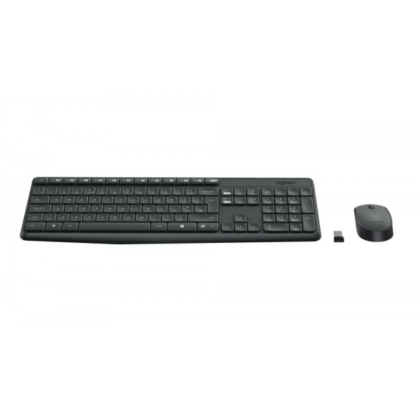 DESKSET WIRELESS LOGITECH MK235 GR