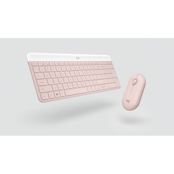 WIRELESS COMBO LOGITECH MK470 SLIM ROSE