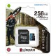 KINGSTON Memory Card MicroSD Canvas Go! Plus SDCG3/256GB, Class 10, SD Adapter