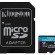 KINGSTON Memory Card MicroSD Canvas Go! Plus SDCG3/64GB, Class 10, SD Adapter