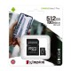 KINGSTON Memory Card MicroSD Canvas Select Plus SDCS2/512GB, Class 10, SD Adapter