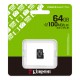 KINGSTON Memory Card MicroSD Canvas Select Plus SDCS3/64GBSP, Class 10 | Κάρτες Μνήμης | Συνοδευτικά PC |