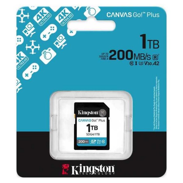 KINGSTON Memory Card SD Canvas Go Plus SDG4/1TB Class 10 | Κάρτες Μνήμης | Συνοδευτικά PC |