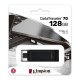 KINGSTON USB Stick Data Traveler DT70/128GB, USB 3.2 Type-C, Black