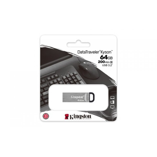 KINGSTON USB Stick Data Traveler DTKN/64GB,USB 3.2, Silver KINGSTON USB Stick Data Traveler DTKN/64GB,USB 3.2, Silver