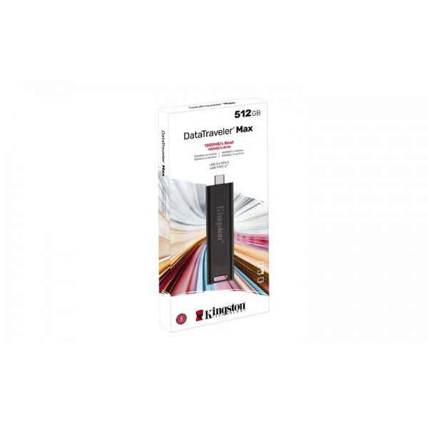 KINGSTON USB Stick DataTraveler Max DTMAX/512GB, USB 3.2 Type-C, Black