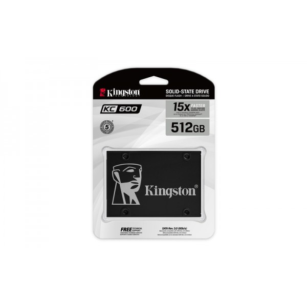 KINGSTON SSD KC600 Series SKC600/512G, 512GB, SATA III, 2.5''