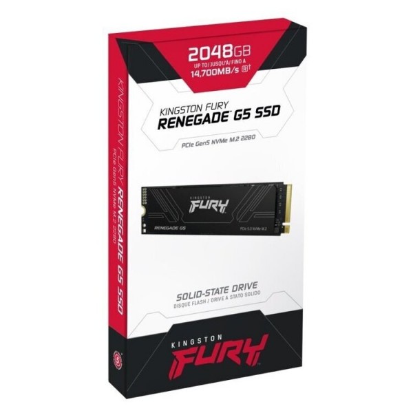 Kingston FURY Renegade G5 PCIe 5.0 NVMe M.2 SSD , 2TB - SSD Δίσκοι
