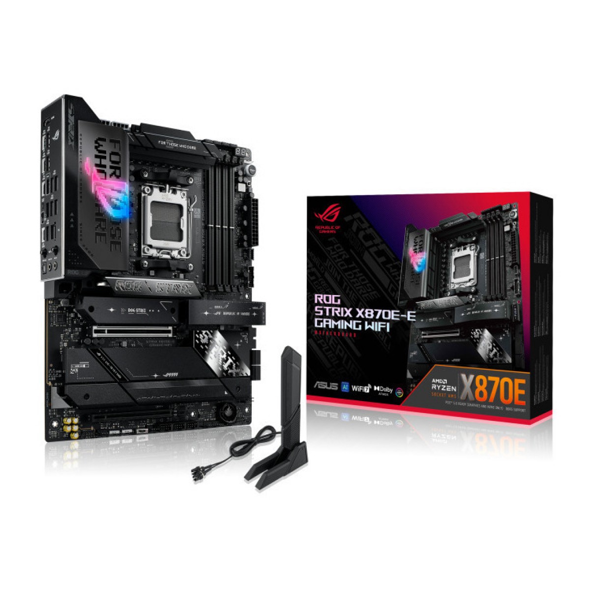 ASUS MOTHERBOARD ROG STRIX X870E-E GAMING WIFI AM5, DDR5, ATX - Gnet.gr