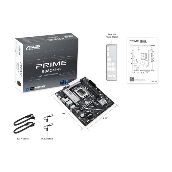 ASUS MOTHERBOARD PRIME B860M-K,  DDR5 ,1851 MATX | Μητρικές | Εξαρτήματα-Αναβάθμιση |