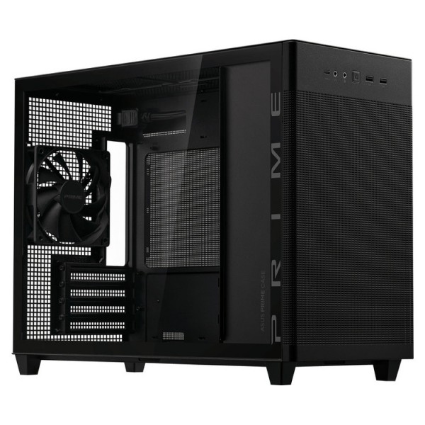 ASUS CASE Prime AP201 Tempered Glass MicroATX Black - Κουτιά Υπολογιστών