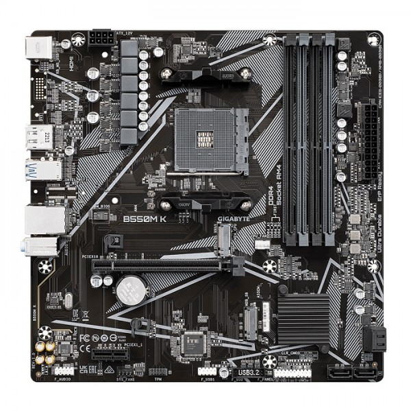 GIGABYTE MOTHERBOARD B550M K, AM4 ,MATX - Gigabyte