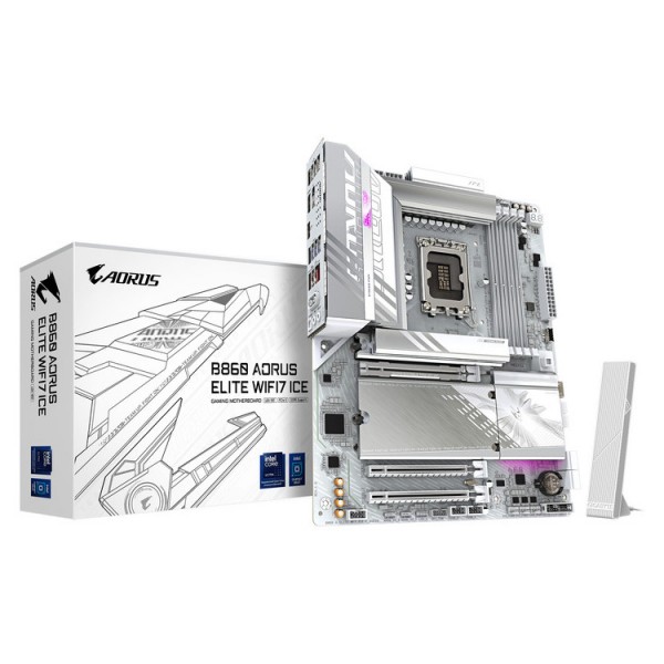 GIGABYTE MOTHERBOARD B860 AORUS ELITE WIFI7 ICE DDR5, 1851, ATX | Μητρικές | Εξαρτήματα-Αναβάθμιση |
