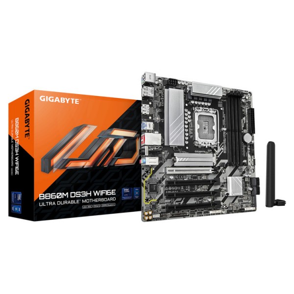 GIGABYTE MOTHERBOARD B860M DS3H WIFI6E DDR5, 1851, MATX | Μητρικές | Εξαρτήματα-Αναβάθμιση |