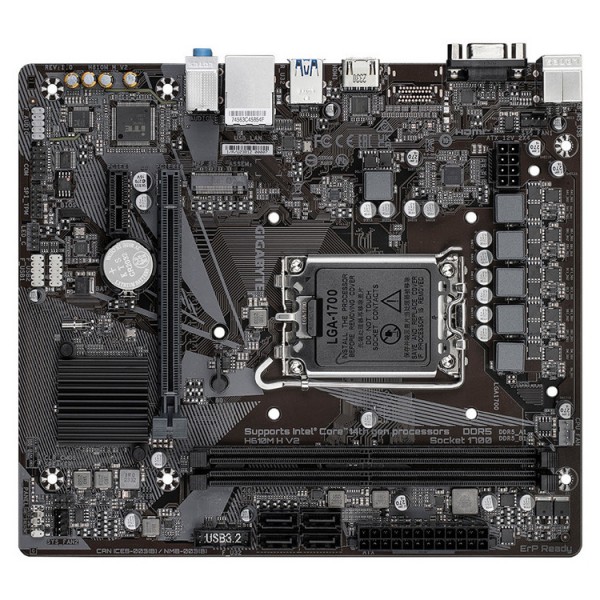 GIGABYTE MOTHERBOARD H610M H  V2 DDR5 ,1700 ,MATX - PC & Περιφερειακά & Αναβάθμιση