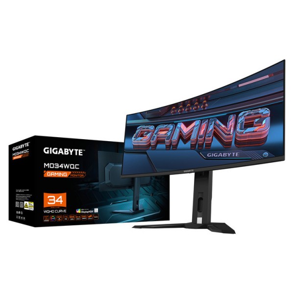 GIGABYTE Monitor MO34WQC  34''' WQHD 0,03ms 175Hz OLED, HDMI, DP,  3YearsW | Οθόνες PC | PC & Αναβάθμιση |